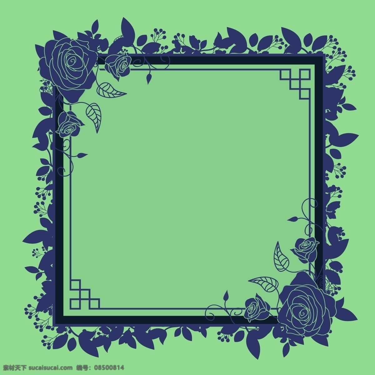 玫瑰花 边框 玫瑰花边框 手绘玫瑰花 边框素材 手绘花卉 花卉花朵 矢量素材