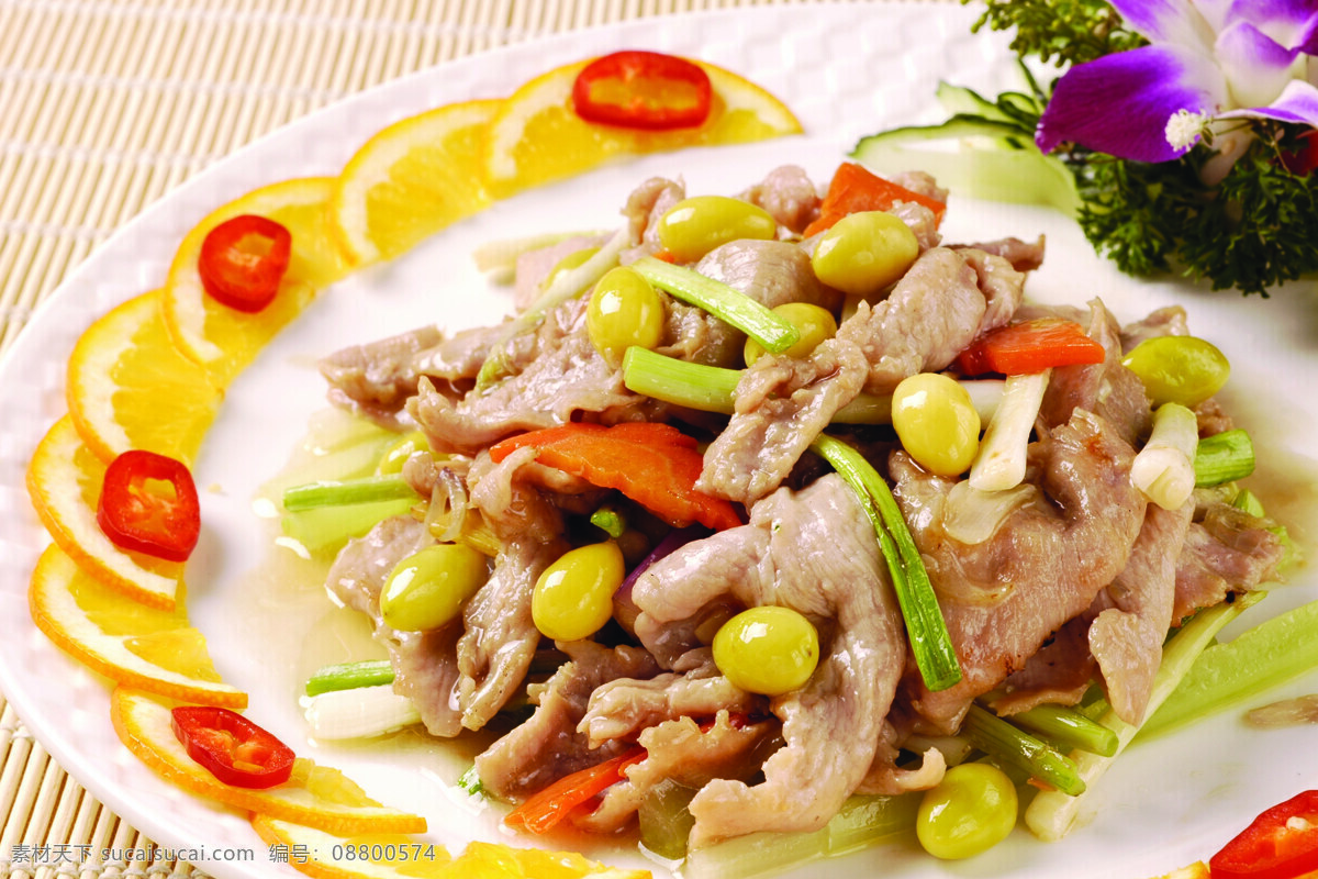 凤 果 姜 葱 乳牛 片 凤果 乳牛片 粤菜 小炒 菜式照片 传统美食 餐饮美食