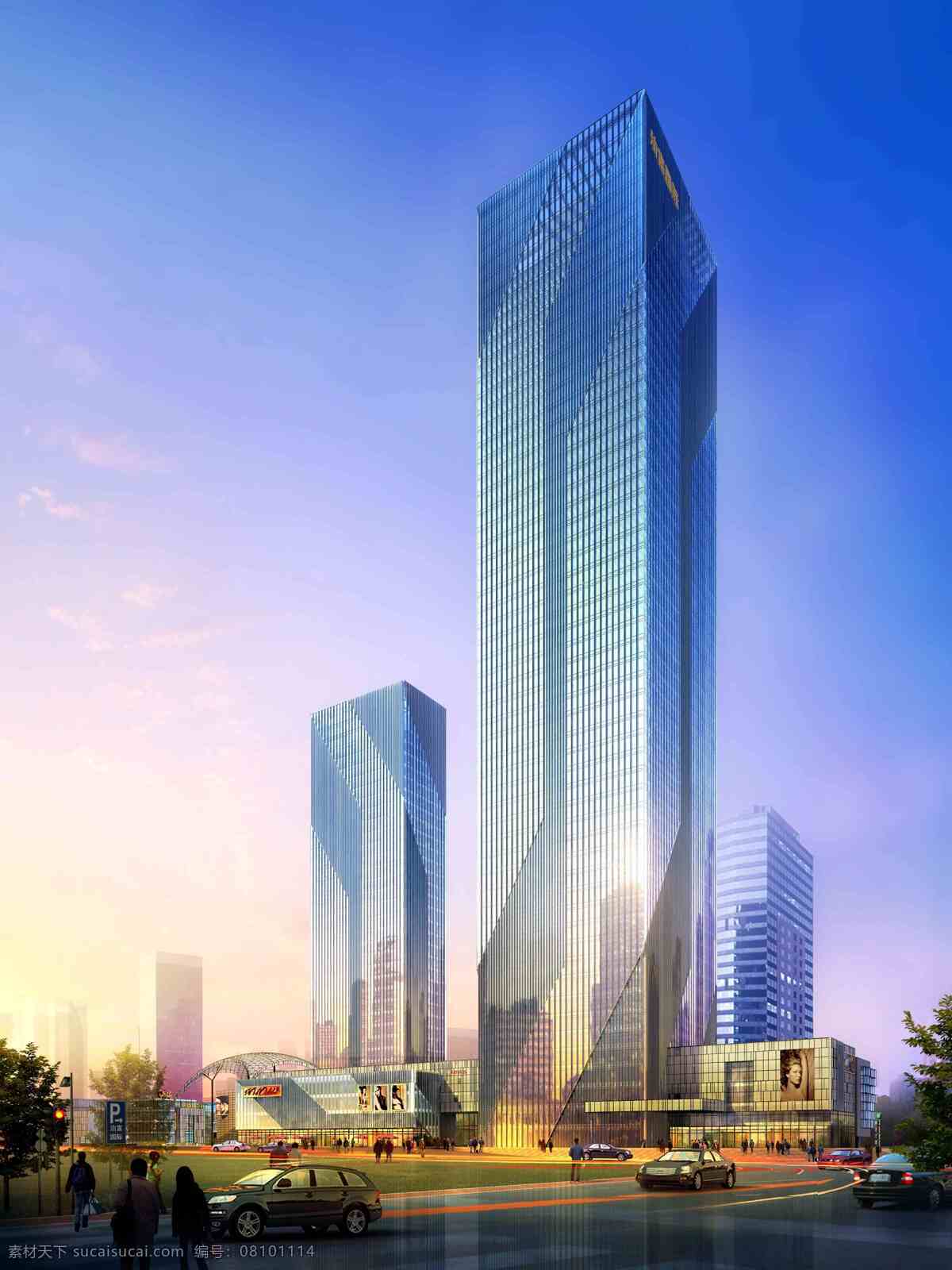 长沙 泊 富 国际 广场 长沙建筑设计 泊富国际广场 建筑设计 环境设计