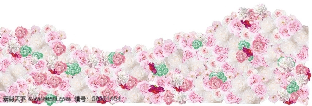 花 粉色 花墙 美丽 好看 底纹边框 花边花纹