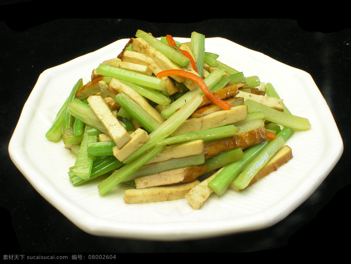 芹菜炒香干 芹菜 香干 家常菜 农家菜 中华美食 美味 熟菜 盘子 餐饮美食 传统美食 摄影图库