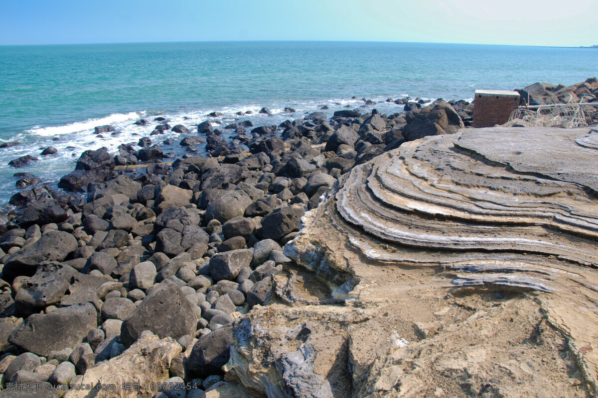 海上 礁石 地形 海滩 自然风景 自然景观 上 海上礁石 地貌 大石头 psd源文件