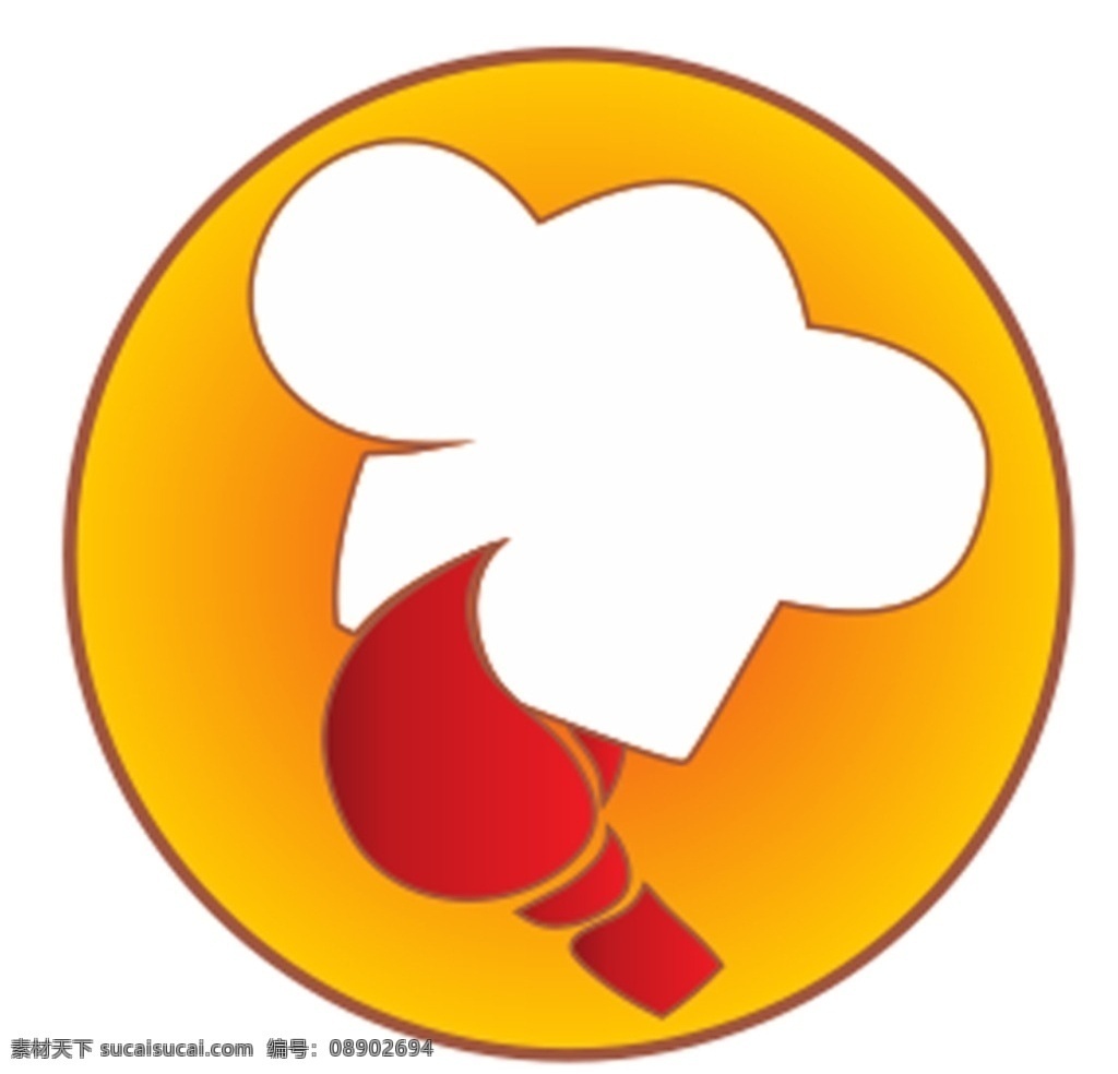 龙虾 餐饮 logo 标志 厨师帽 logo设计