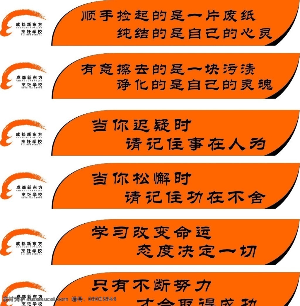 健康标语 成都 新东方 烹饪学校 温馨提示 川菜学校 厨师学校 川菜大厨 矢量