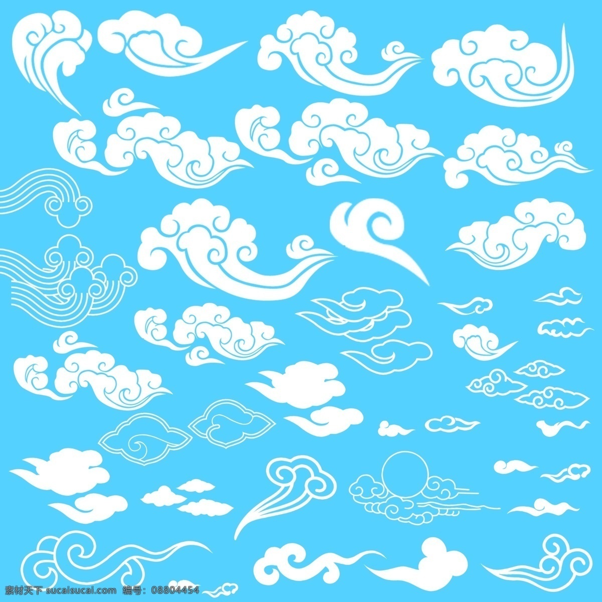 祥云 祥云图片 红色祥云 黑色祥云 蓝色祥云 白色祥云 古典祥云 彩色祥云 高档祥云 祥云素材下载 祥云模板 矢量图素材 分层 源文件