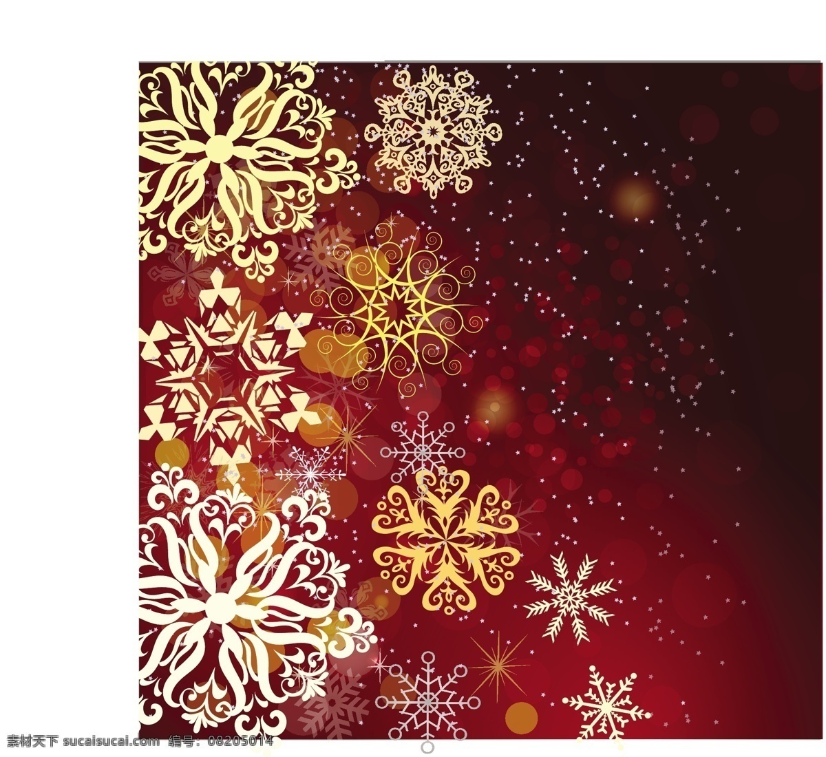 雪 红色 圣诞 背景 圣诞背景 红色的圣诞 背景的雪 雪里红 圣诞节 矢量图 花纹花边