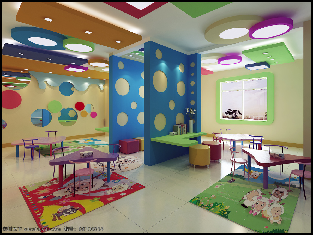 儿童 娱乐区 环境设计 卡通 室内设计 幼儿 娱乐 设计素材 模板下载 儿童娱乐区 家居装饰素材