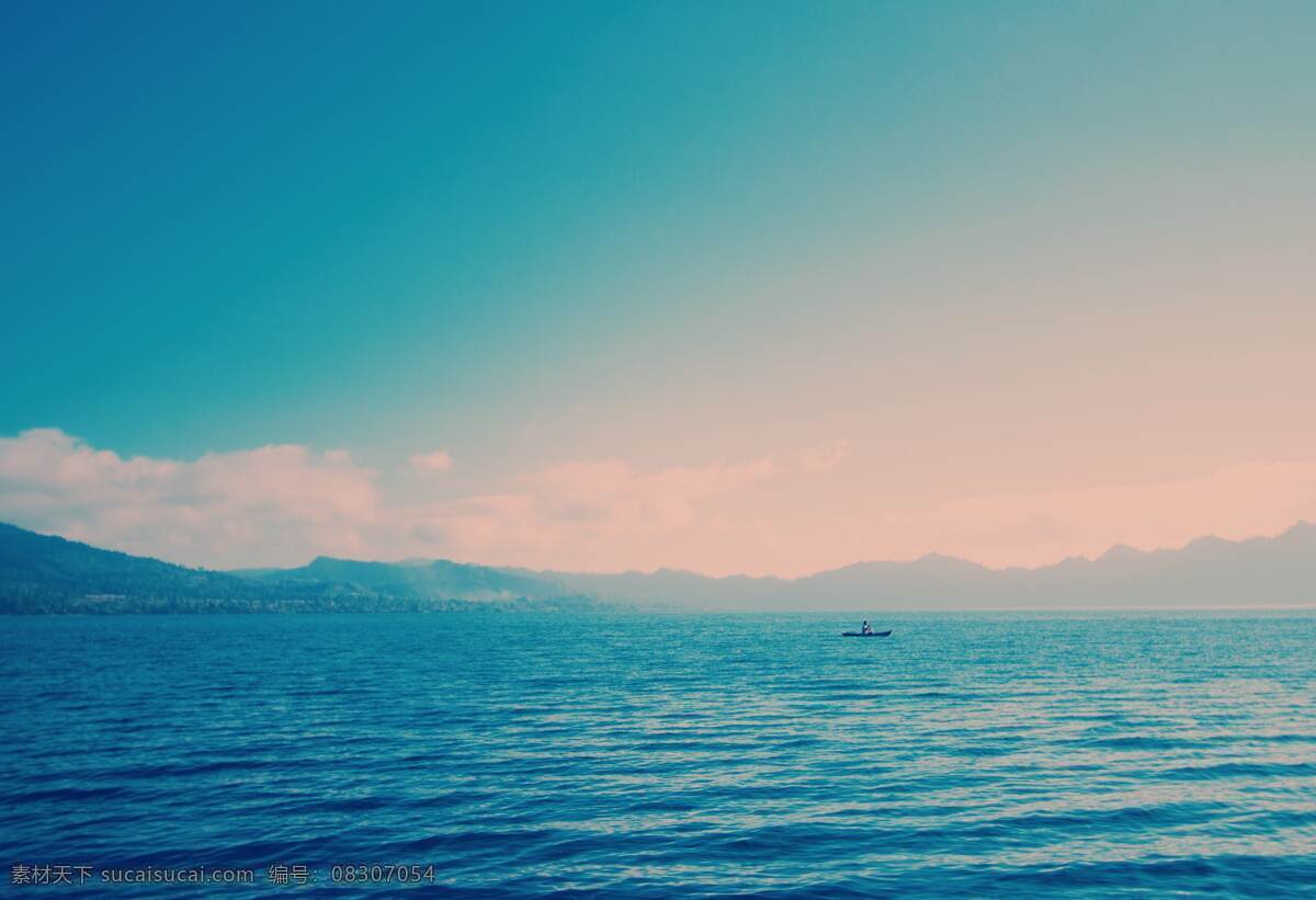 蓝色系大海 海面 大海 蓝色 天空 美丽 自然景观 自然风光