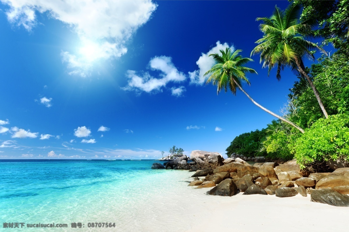 海边阳光 海边风景 自然风景 风景壁纸 海滩 海浪 蓝天白云 海水 海边 阳光 自然景观