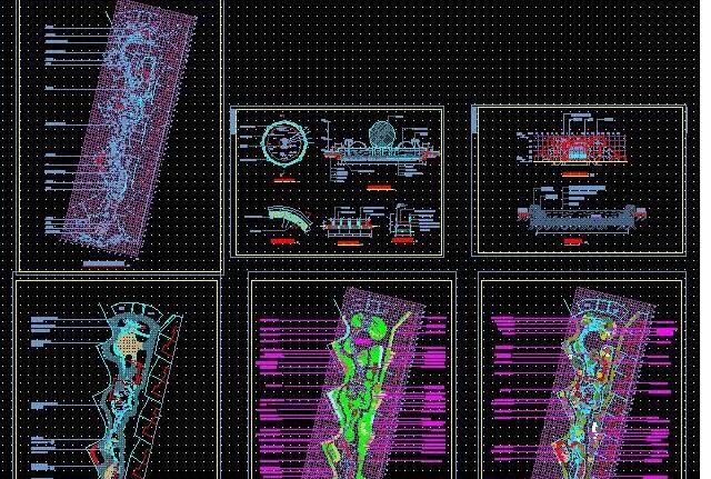 园林 园林施工1 绿化施工 图纸 建筑设计 dwg 黑色