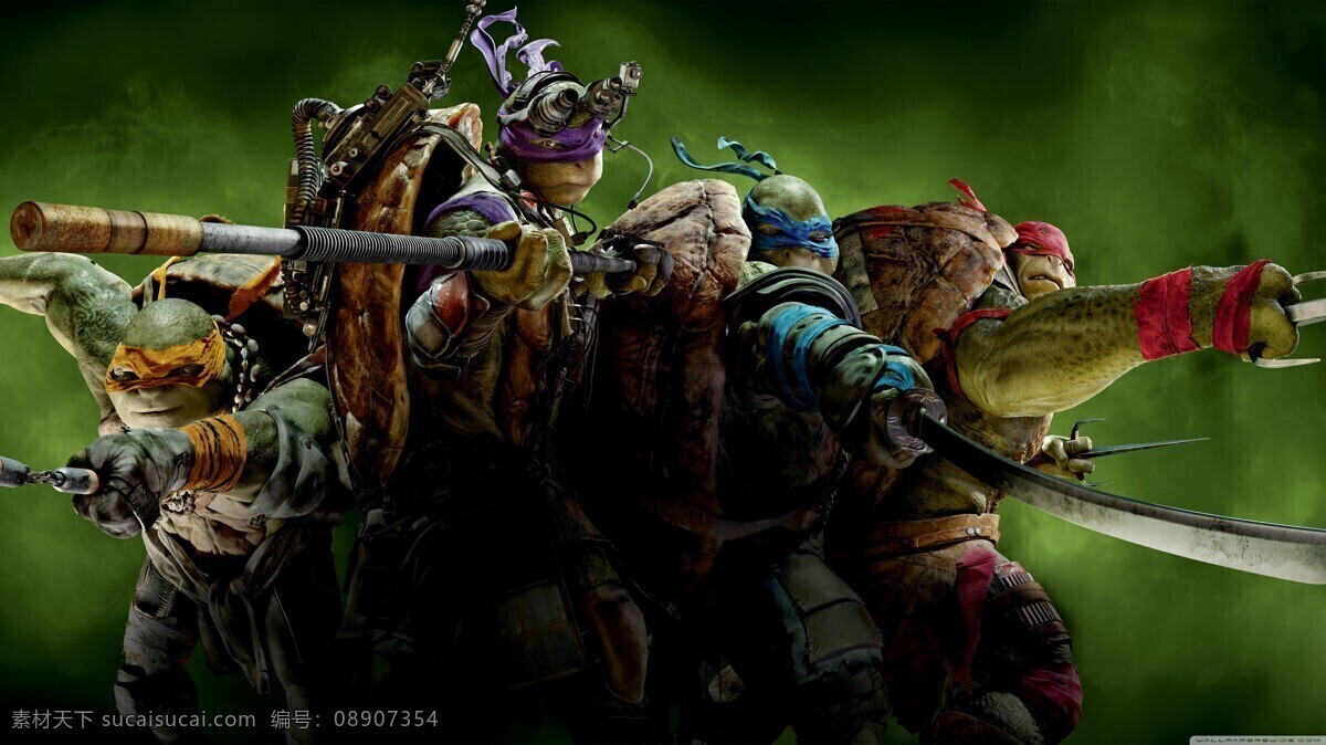 忍者神龟 变种时代 角色版 动画电影 电影 电影海报 海报
