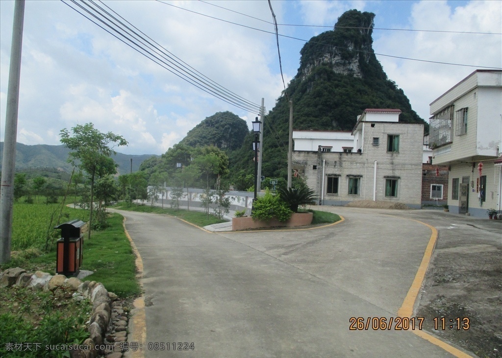 新农村建设 新农村 村庄 美丽的新农村 美丽乡村 宜居环境 巷道硬底化 农村屋 道路 农村道路 村路 路路通 村村通 旅游摄影 人文景观