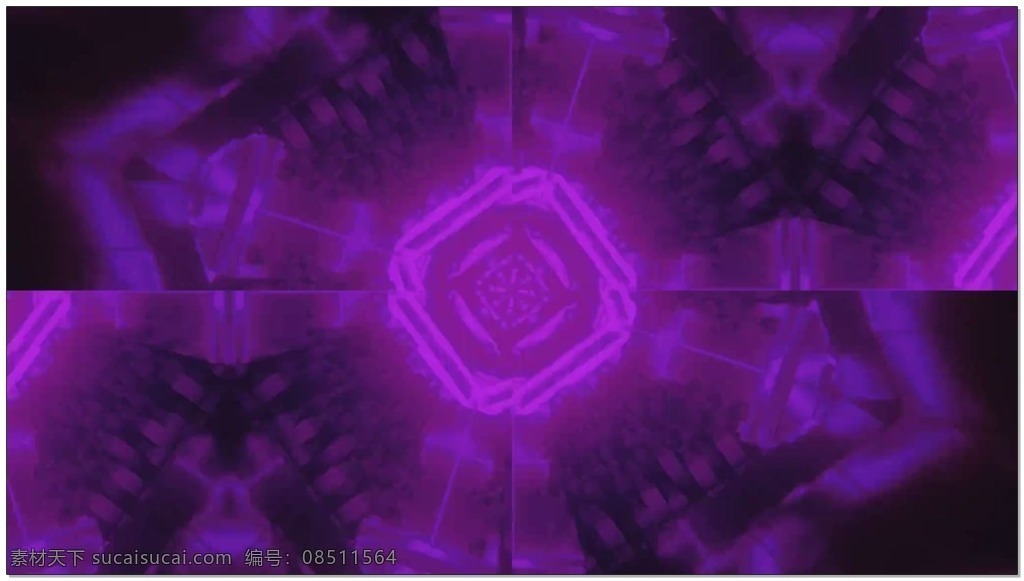 紫色 酷 炫 旋转 隧道 视频 幽光 梦幻 视频素材 动态视频素材