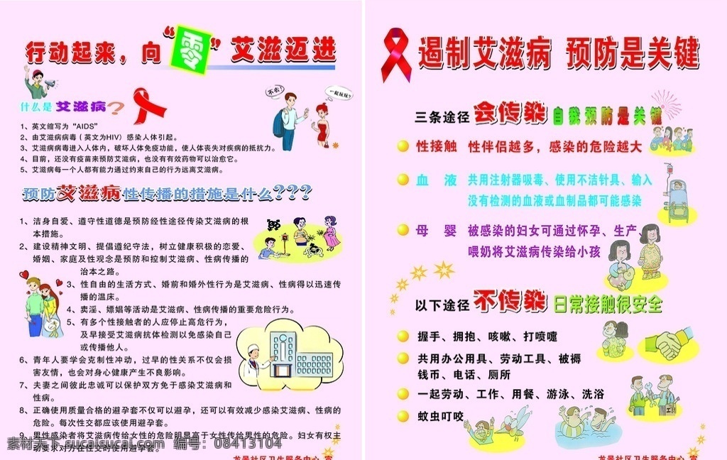 遏制 艾滋病 预防 关键 预防艾滋病 宣传单 传播三途径