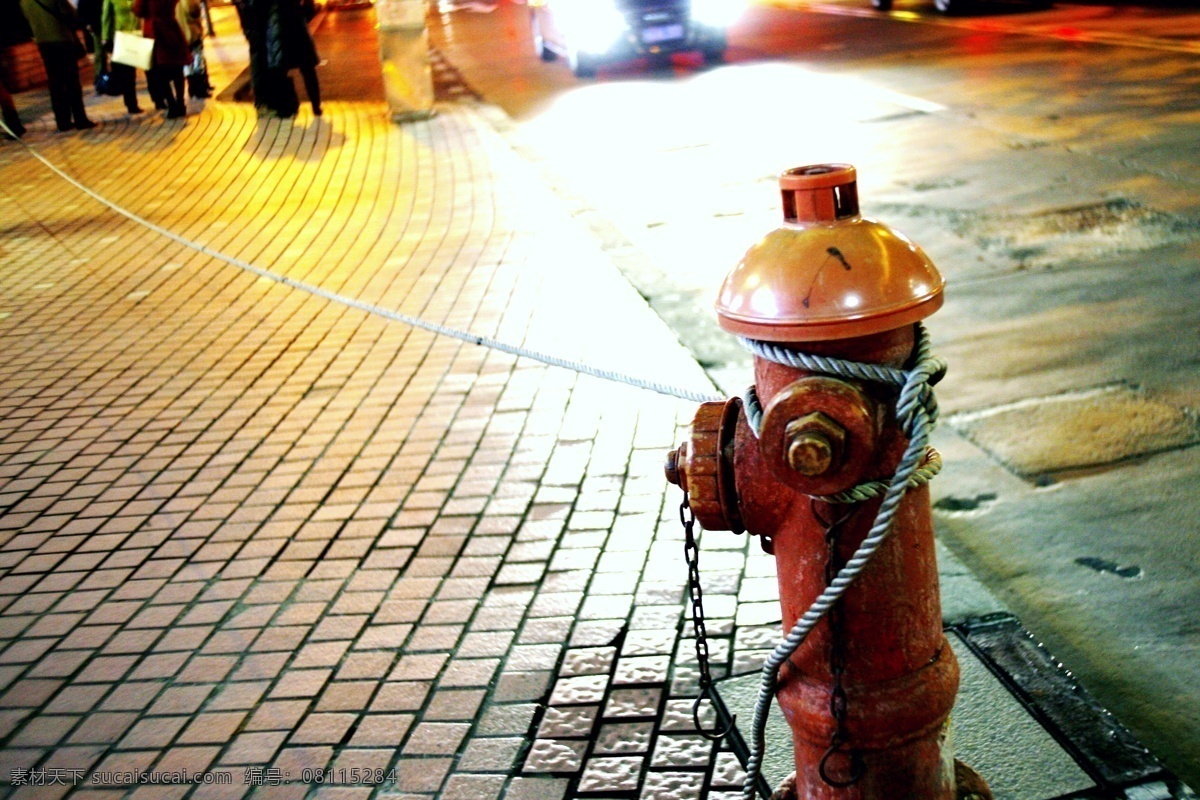 消防栓 路边 陈旧 红色 褪色 小品图 生活素材 生活百科