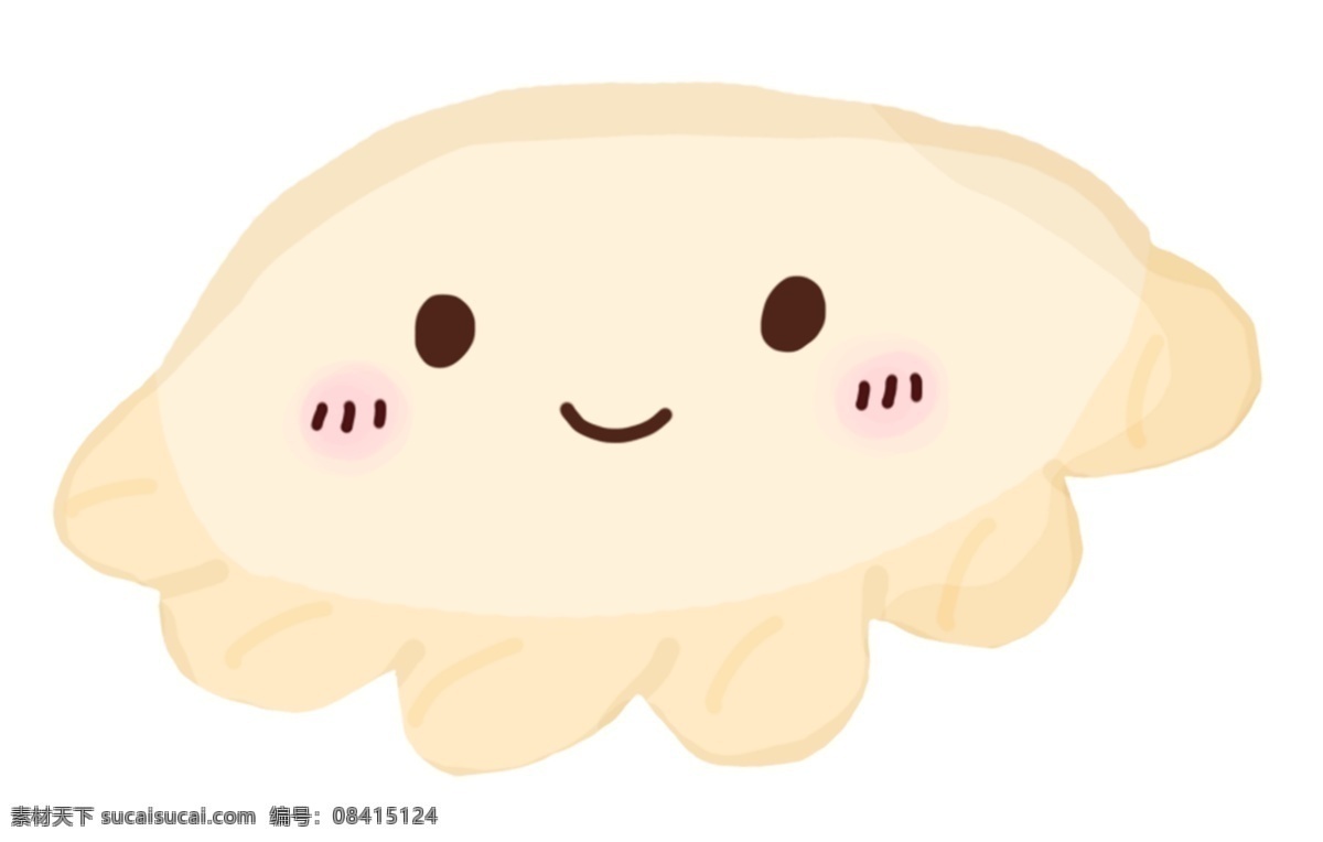 手绘 冬至 颗 拟人 饺子 宝宝 插画 手绘饺子 冬至饺子 一颗饺子宝宝 美食饺子 拟人化水饺 传统美食饺子 卡通一颗饺子