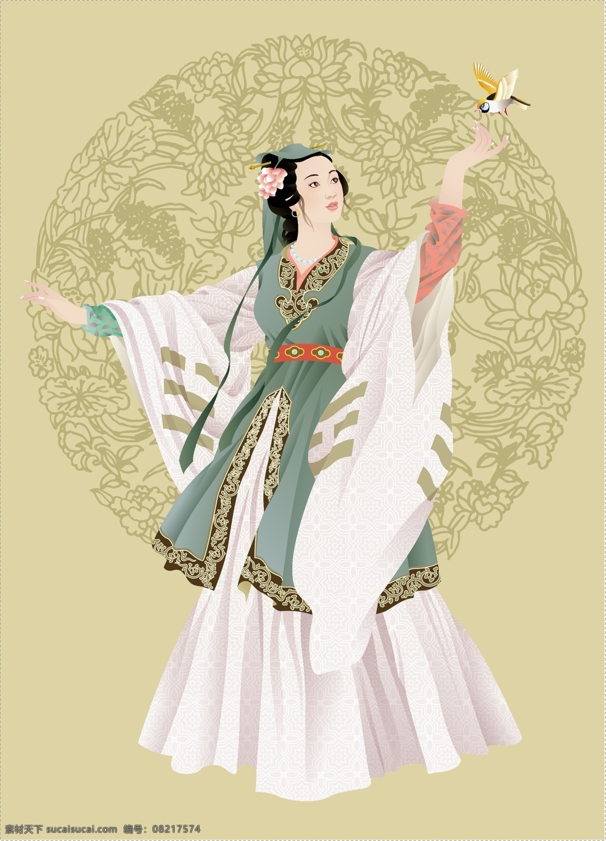 明朝服饰 其他矢量 矢量素材 矢量图库