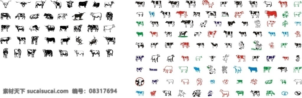 牛矢量图 牛 矢量图牛 矢量图 矢量 卡通牛 卡通 小牛 素材牛