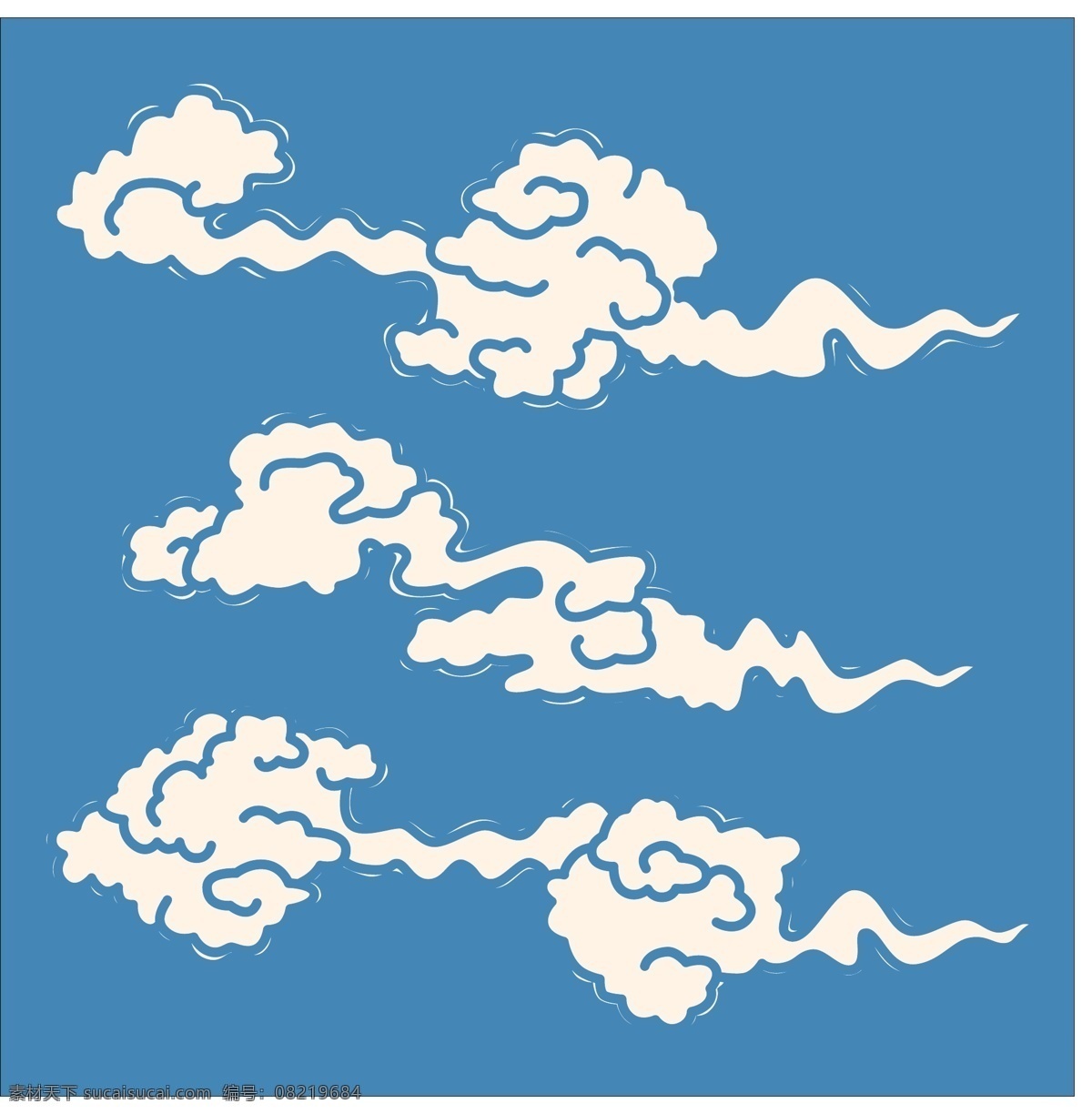 云朵 花纹 底纹 日式底纹 日式花纹 中国风素材 日式 风格 大和风 云朵底纹 矢量图 花纹花边