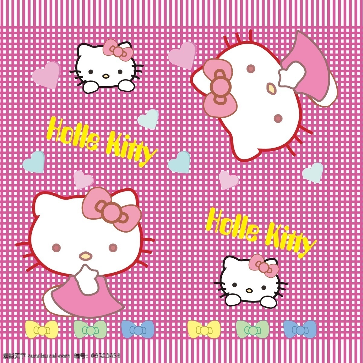 动画 装饰 kitty 其他人物 矢量人物 动画装饰 流行 韩国 动物 矢量 holle psd源文件