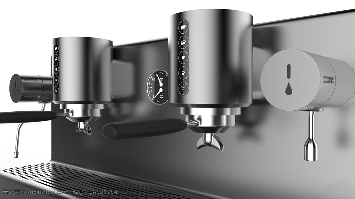 黑色 简洁 咖啡机 极简 简单的线条 现代感 小空间