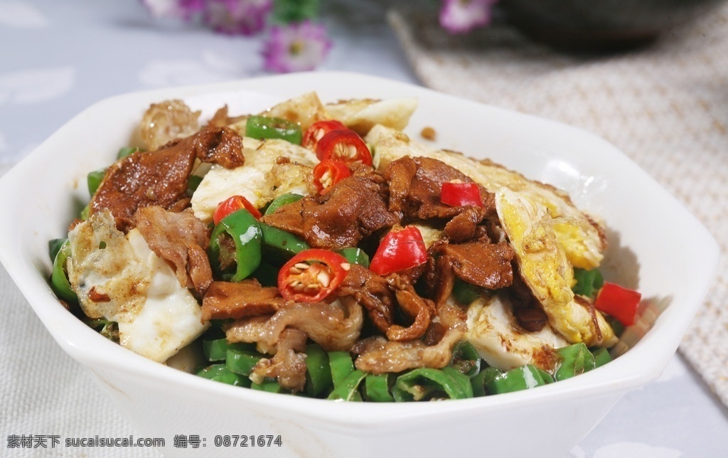 乡村一碗香 香辣 辣椒 煎蛋 炒肉 川味 香干 中国味 精美食材 餐饮美食 传统美食