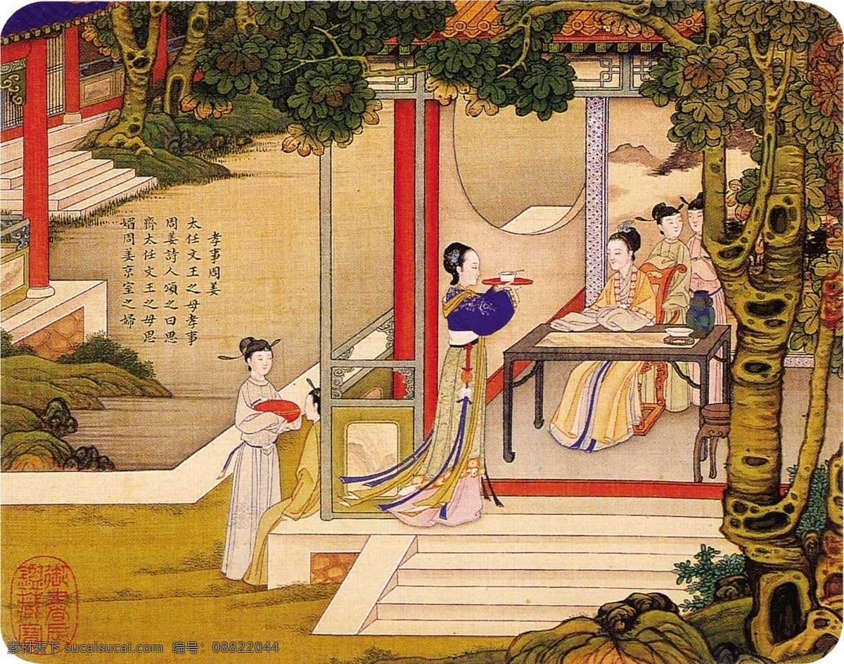 分层 源文件 风景画 工女 古画 民间艺术 民间艺术画 清明上河图 绣女 中国 传统 元素 整合 民间 艺术品 中华刺绣 节日素材 清明节