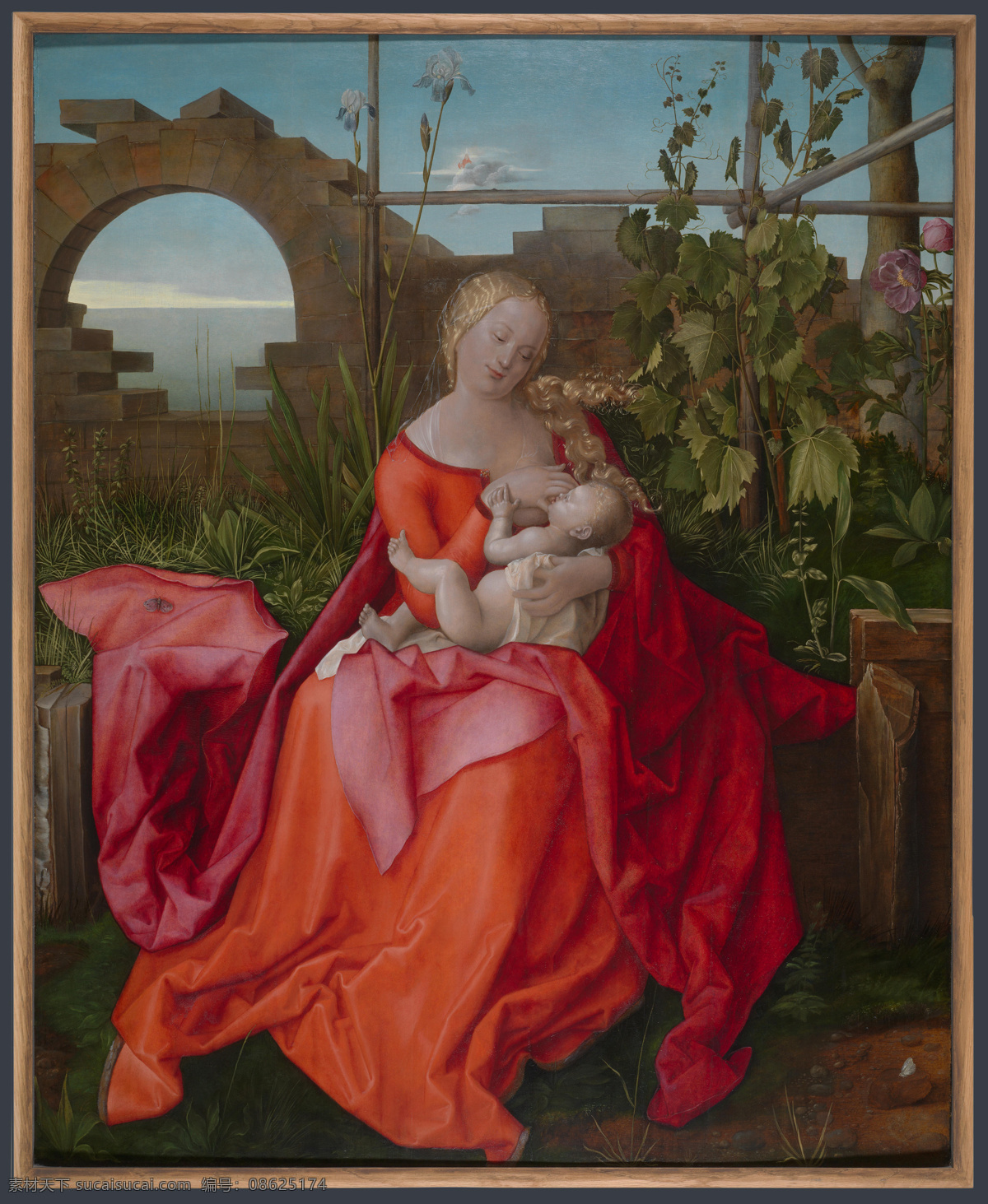 iris 德国 画家 阿尔弗雷德 丢勒 albrecht the with madonna child and virgin drer of workshop