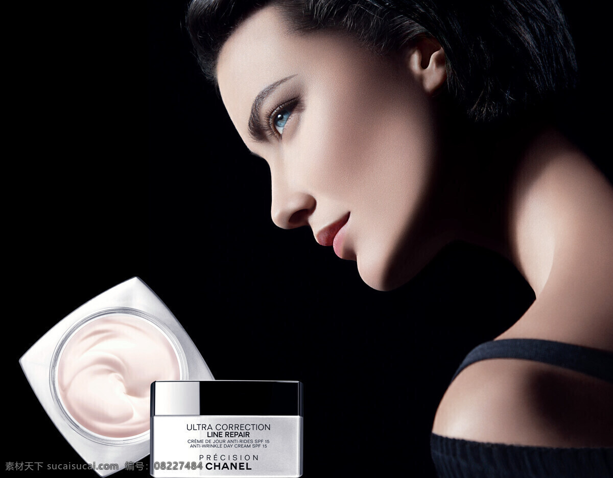 chanel 香奈儿 ultra correction line pepair precision 2010 外国模特 化妆品 奢侈品 广告