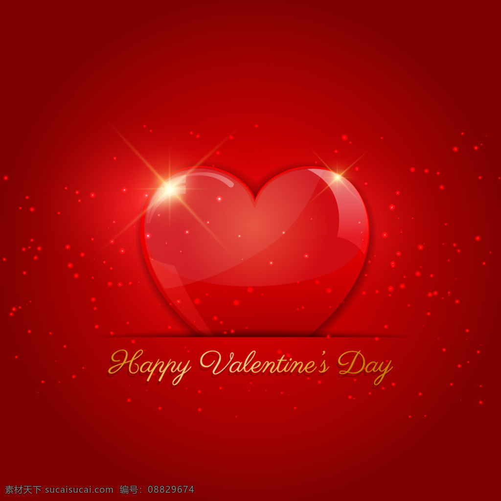 一个 红色 背景 明亮 心 爱 情人节 庆祝 情侣 情人 闪闪发光 浪漫 美丽 天 有光泽 二月 浪漫主义