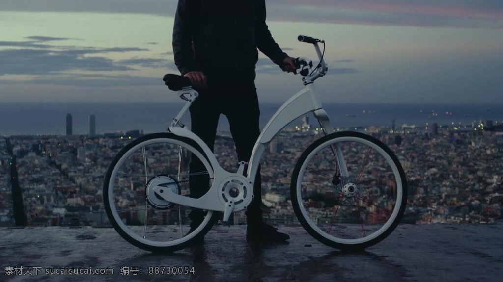 视频背景 实拍视频 视频 视频素材 视频模版 自行车 建筑 城市 建筑城市 城市视频