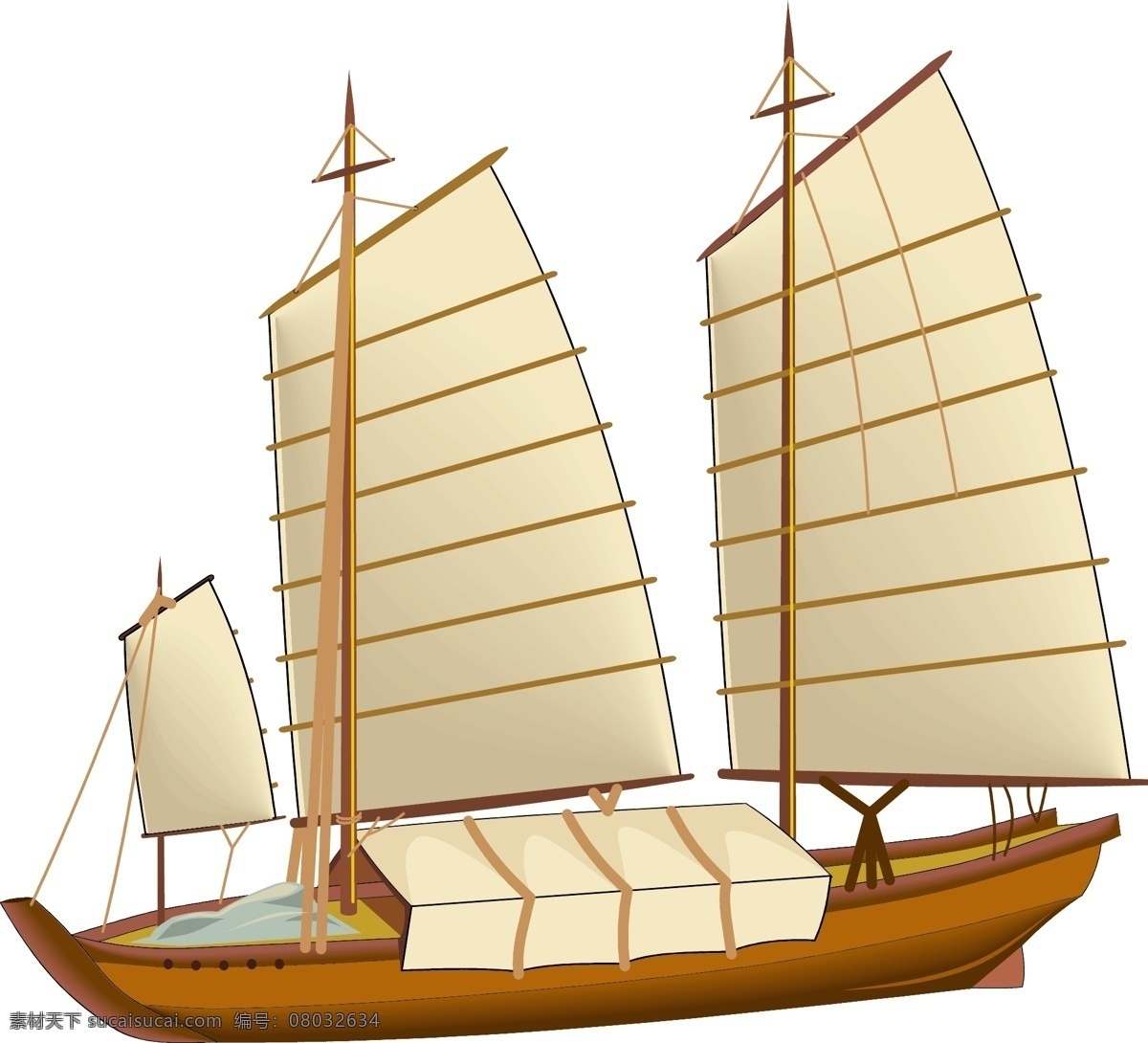 矢量 帆船 帆船模型 船 海洋 运输 巡航