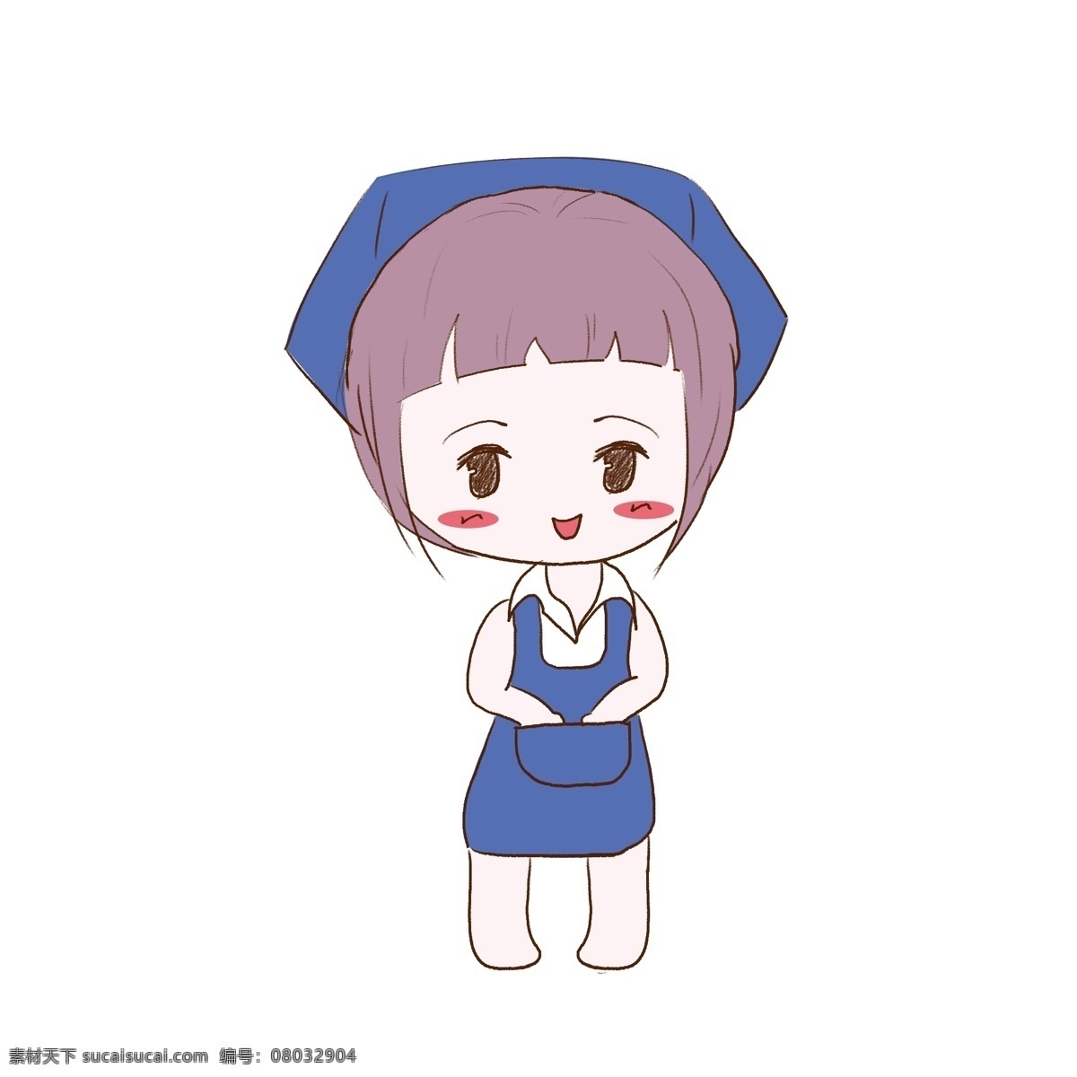 促销 卡通 人物 小女孩