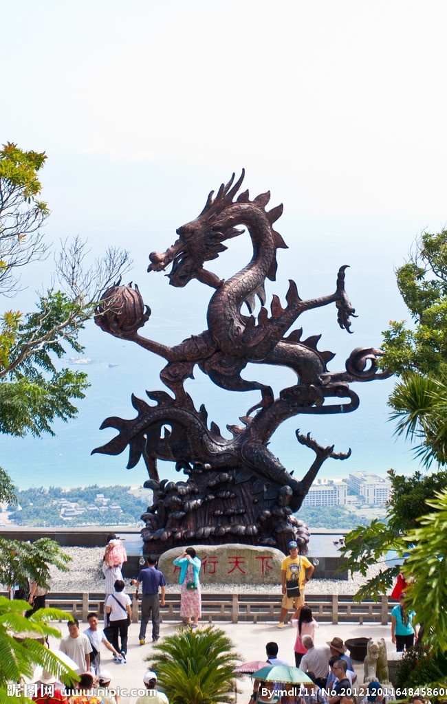 海南 亚龙湾 森林公园 龙行天下 广场 龙行天下广场 游人如织 游客 国内旅游 旅游摄影