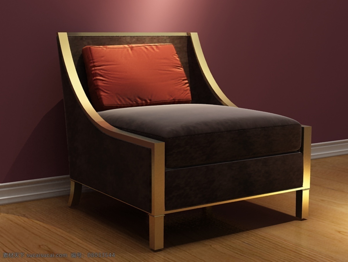金色 边框 沙发 家具 装饰 模具 模型 家具模型 沙发椅 椅子室内装饰 交椅家具 椅子3d模型 3d模型素材