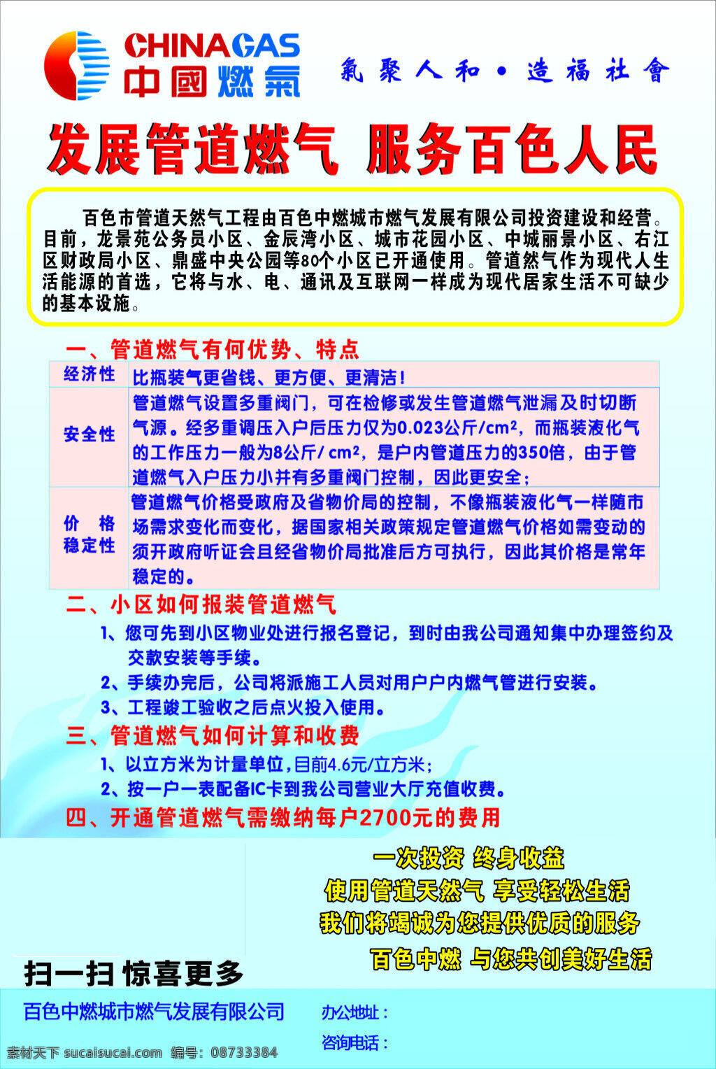 中国燃气展板 中国燃气 管道燃气 造福社会 天然气 展板