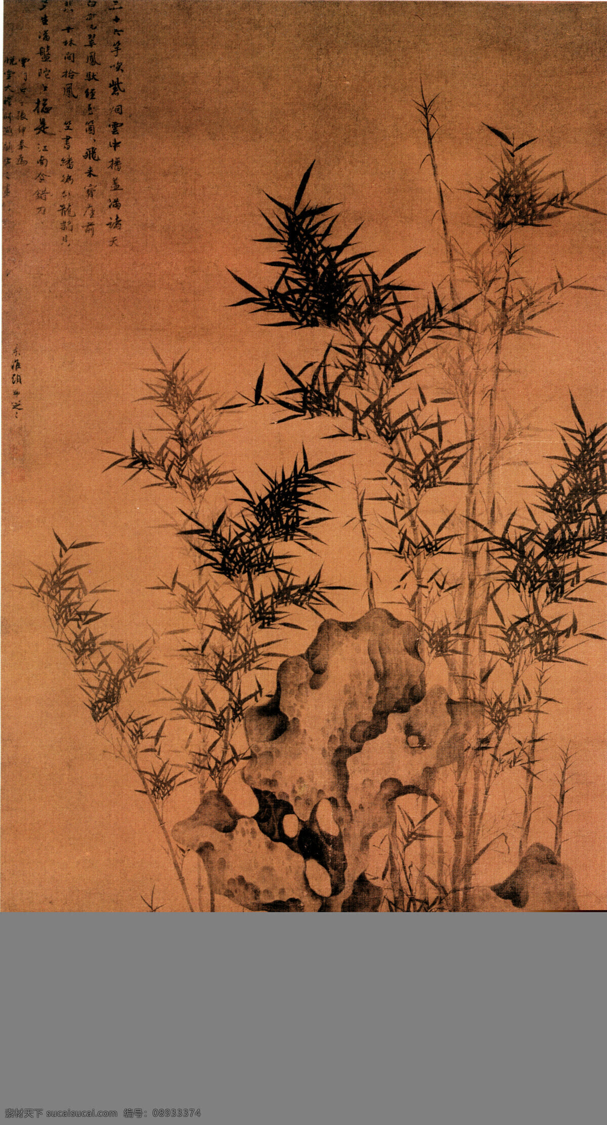 土色 毛笔画法 古画免费下载 古画 古画背景 古画素材 古画图片 古画欣赏 山水 山水风景 山水国画 古画山脚下 古画壁纸 家居装饰素材 壁纸墙画壁纸