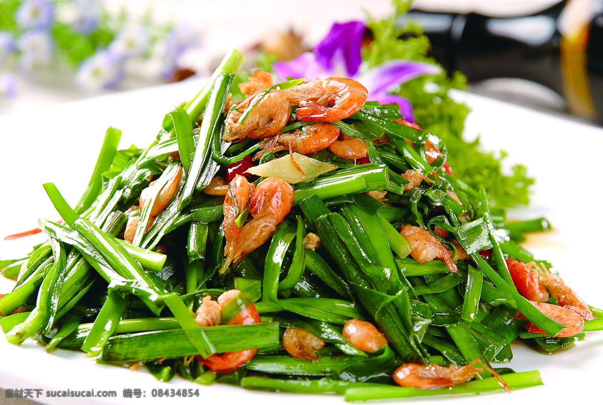 韭菜炒河虾 美食 传统美食 餐饮美食 高清菜谱用图