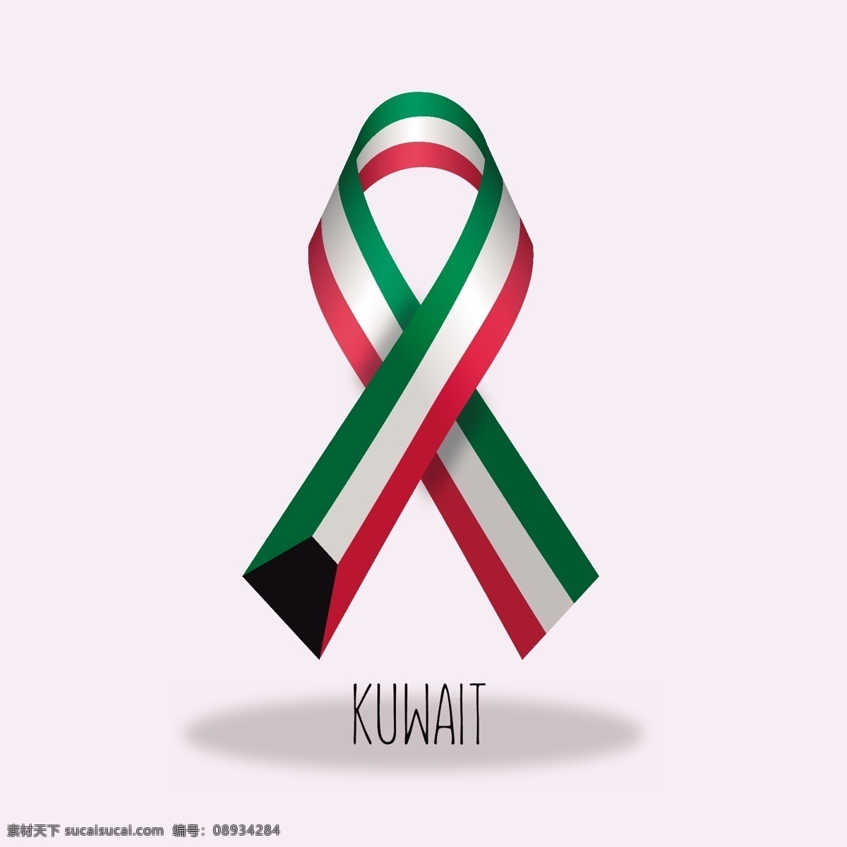 科威特 国旗 丝带 丝带设计