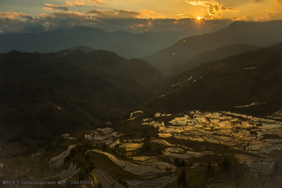 云南 元阳 梯田 风景