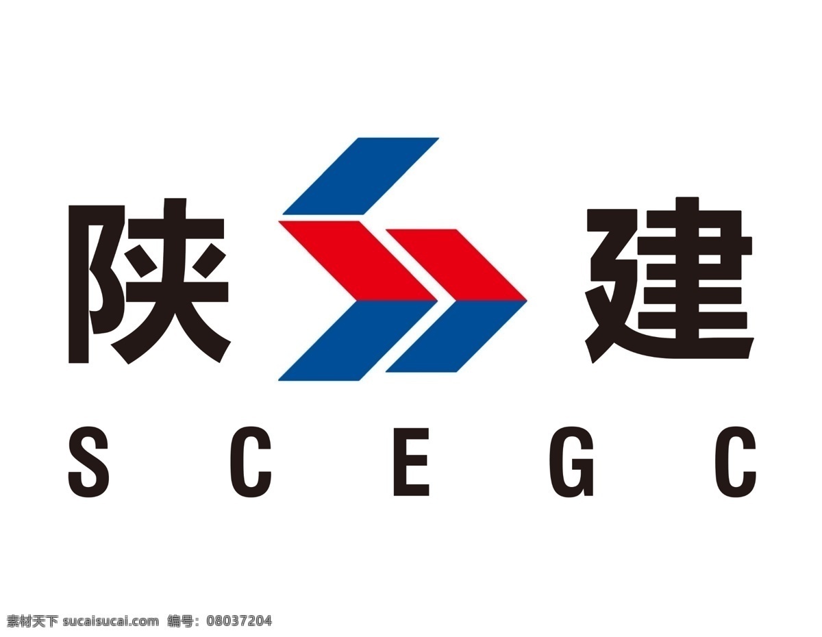 陕建标志 陕建 标志 logo scegc 陕建旗帜 分层