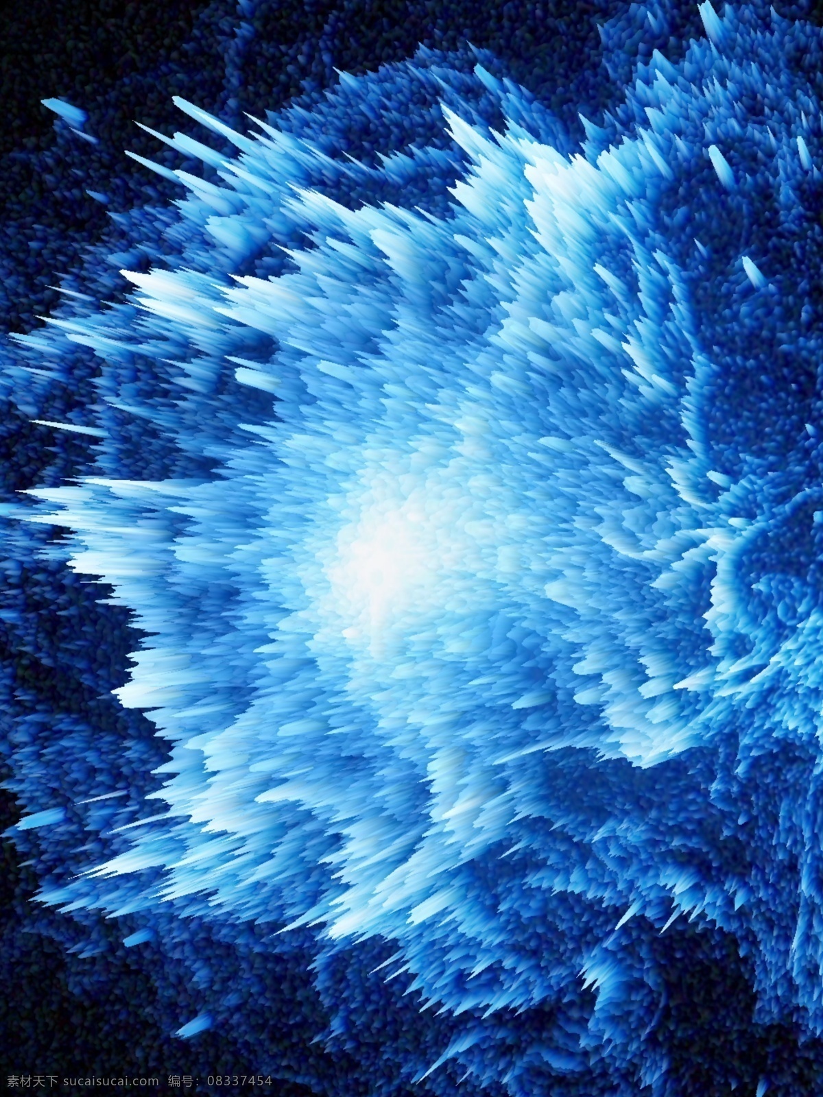 纯 原创 蓝色 漩涡 抽象 质感 h 背景 3d