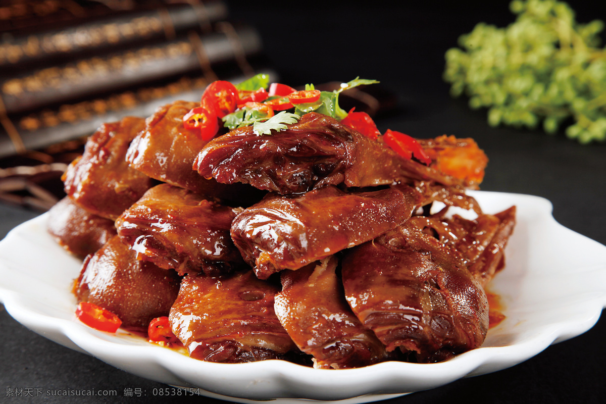 美极卤味鸭头 美食 传统美食 餐饮美食 高清菜谱用图