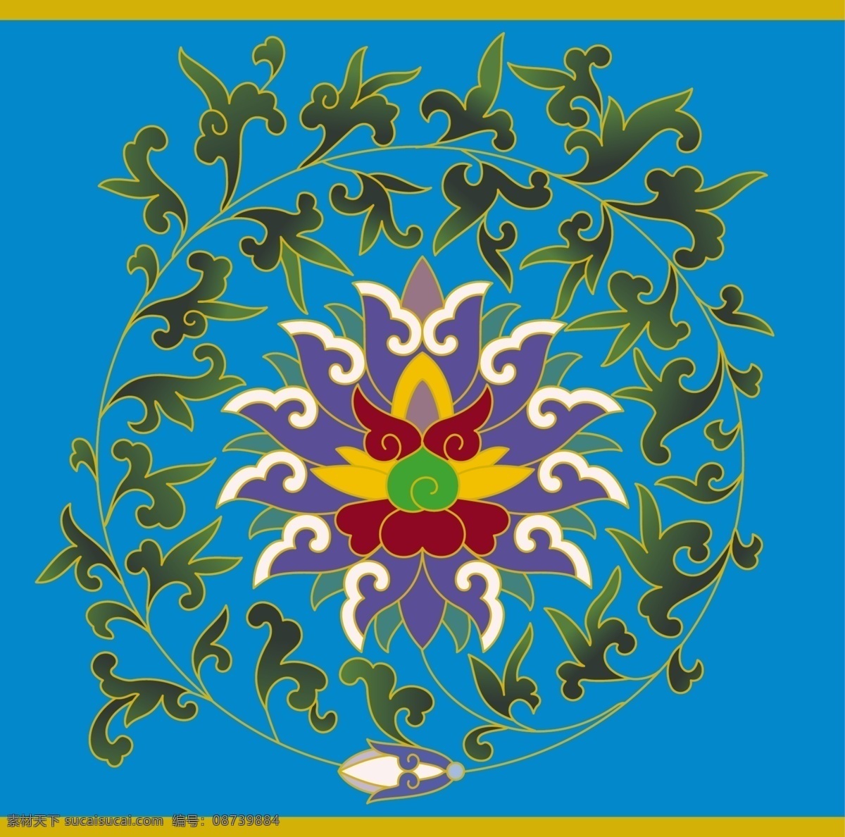 全球花纹图案 花纹图案 装饰图案 分层素材 源文件 psd源文件 设计素材 青色 天蓝色