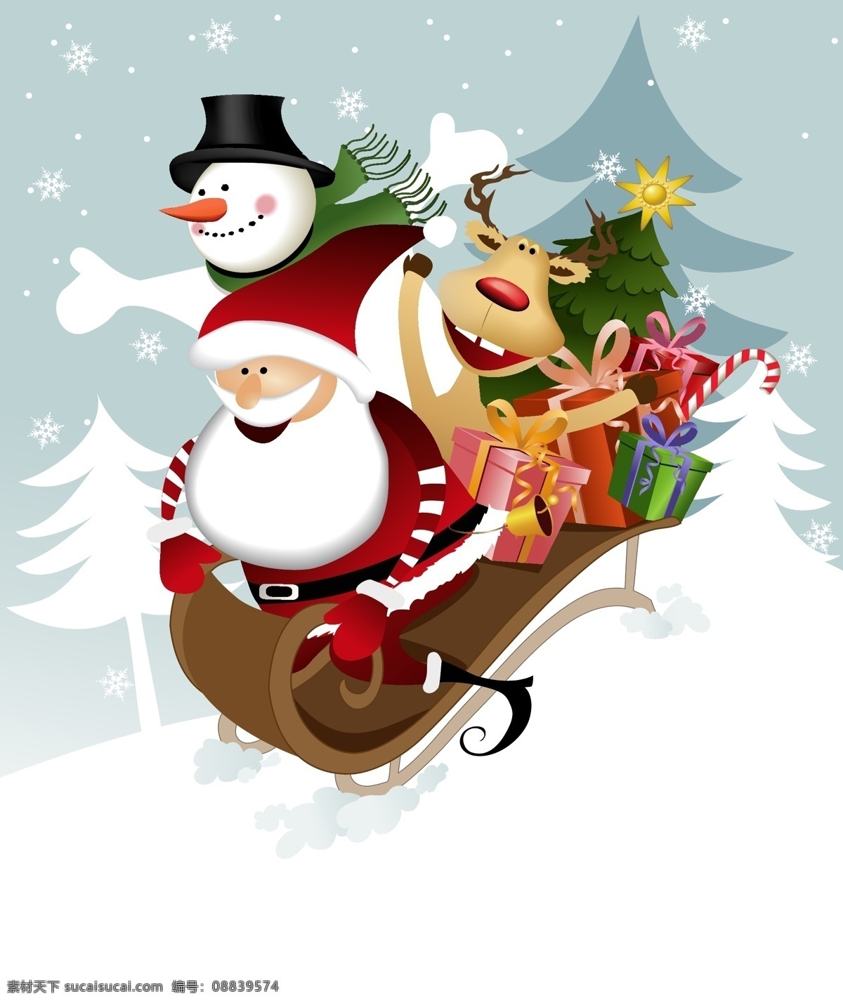 可爱 圣诞 雪人 元素 矢量 集 可爱的 矢量节日 psd的 节日素材 其他节日