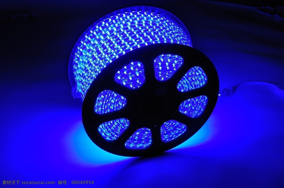 led 灯带 led灯带 工业生产 蓝色 现代科技 高压灯带 装饰素材 灯饰素材