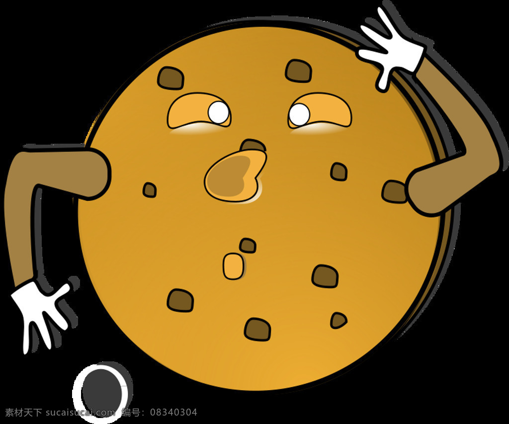 疯狂 cookie 戴夫 佩纳 卡通 饼干 食品 svg 黑色