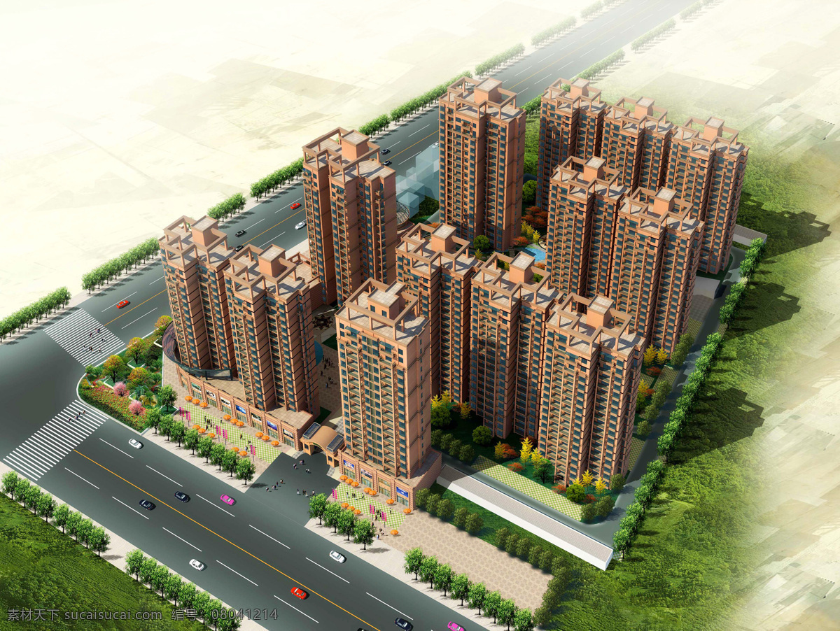 地产 房地产 高档小区 公寓 环境设计 建筑设计 建筑效果图 景观设计 高档 小区 设计素材 模板下载 楼盘 商业街 商铺 商场 商品房 居民小区 商店 鸟瞰图 环艺设计 矢量图 建筑家居