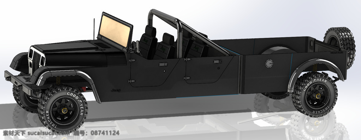 为了 好玩 吉普 船员 驾驶室 道奇 3d模型素材 其他3d模型