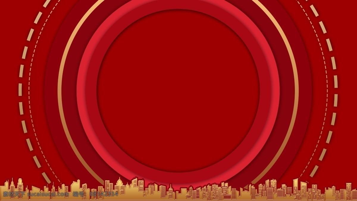 荣耀开盘倒计时地产红金背景素材图片下载-素材编号08142334-素材天下图库